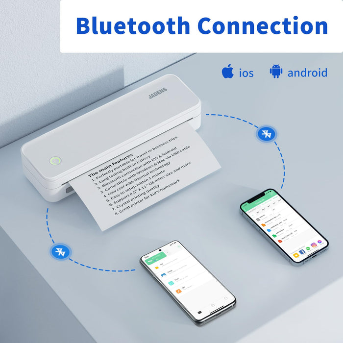 Wireless Portable Printer PDA4 is very Convenient to Connect Bluetooth