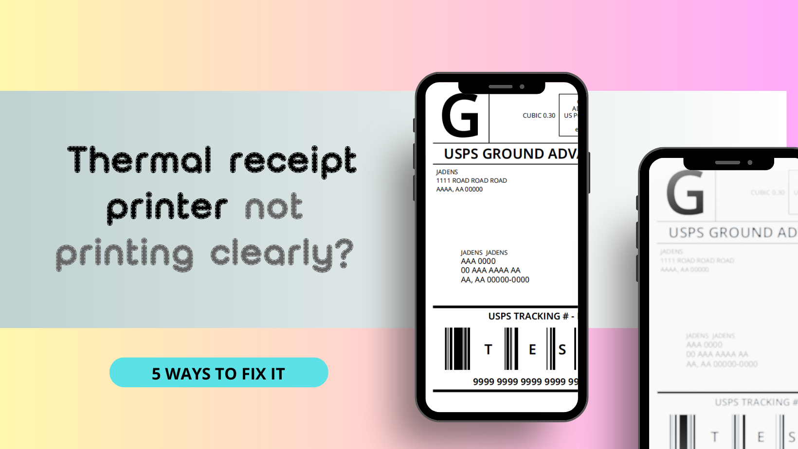 Thermal receipt printer not printing clearly? Here are 5 ways to fix it