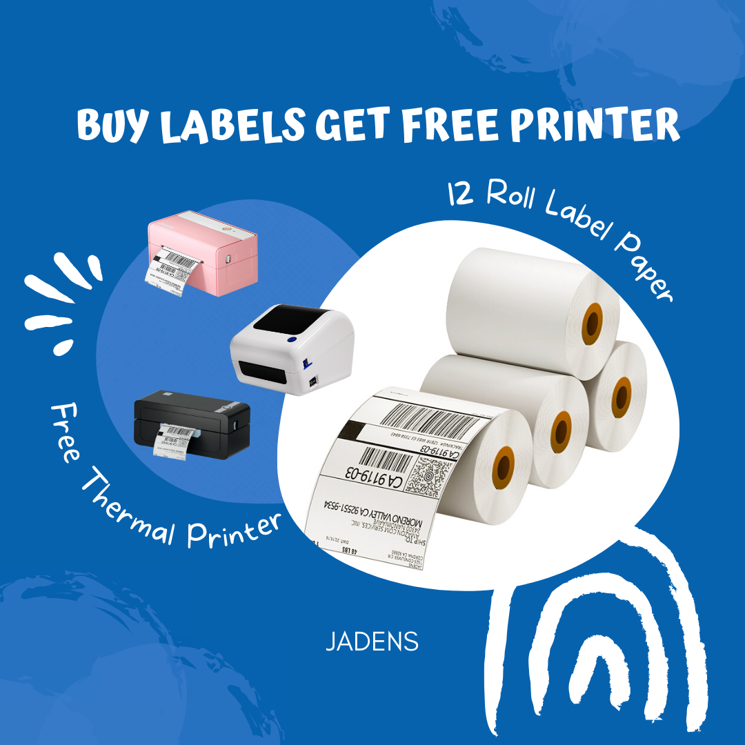 Get free thermal printer with labels