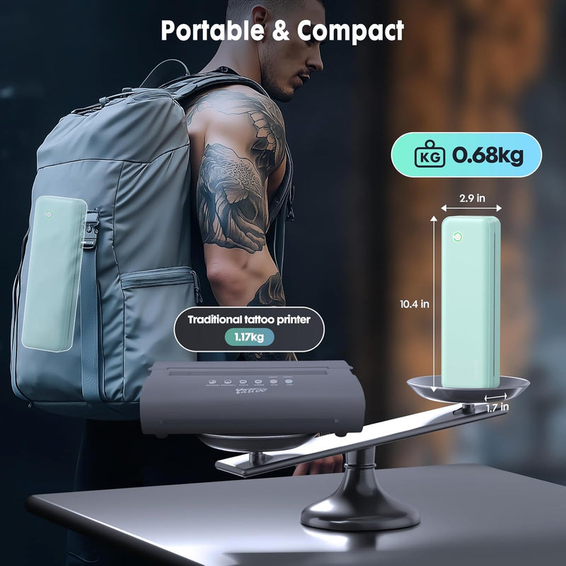 Gloryang 126BT Portable Wireless Thermal Tattoo Transfer Stencil Printer