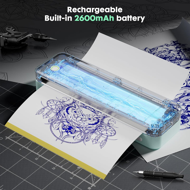 Gloryang 126BT Portable Wireless Thermal Tattoo Transfer Stencil Printer