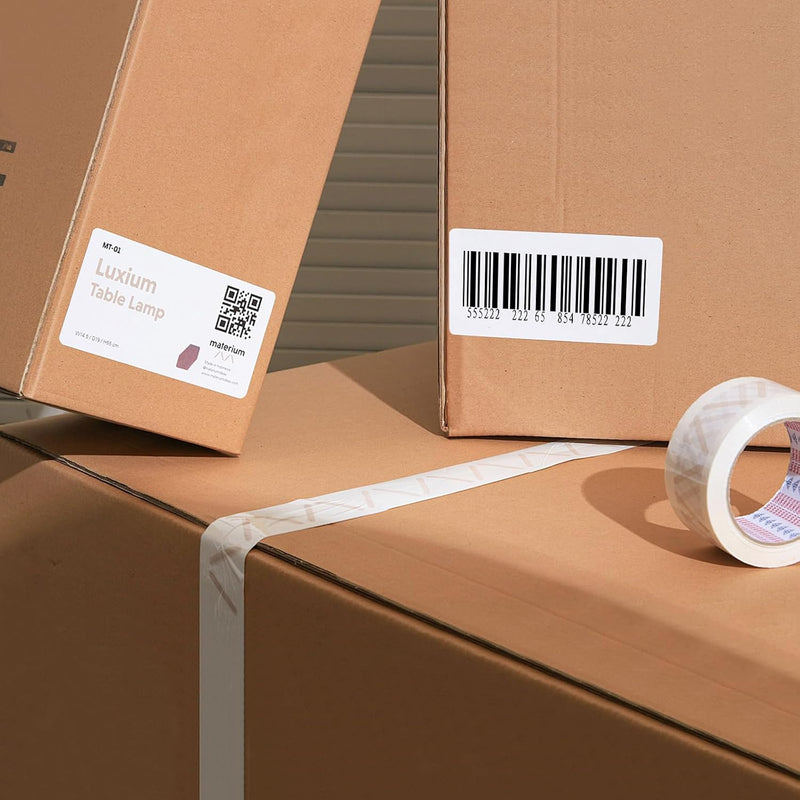 JADENS 2.25"x1.25" Self-Adhesive Barcode Thermal  Sticker Roll Label 1000 Labels White