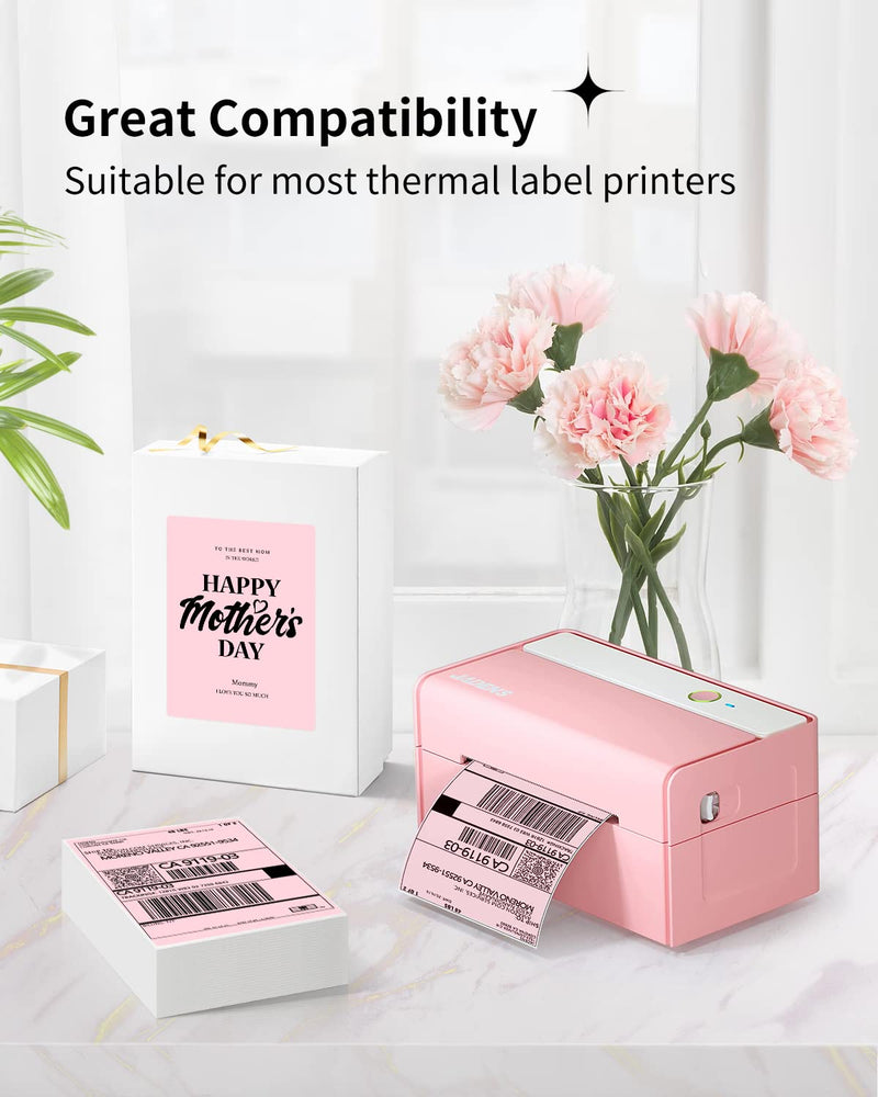 JADENS 4x6" Thermal Direct Shipping Labels - FanFold (250 Labels)