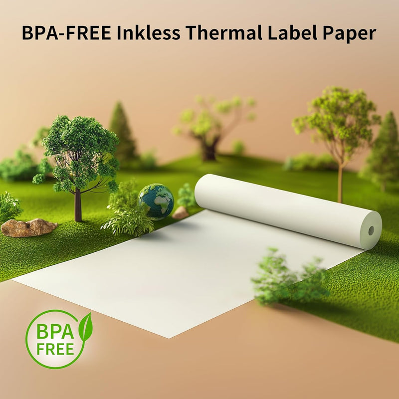 Gloryang PD-A4 Thermal Printer Paper 8.5''x11'' US Letter 4 Rolls
