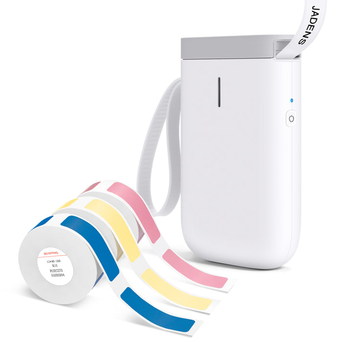 D11 label maker white 3 roll colorful tapes