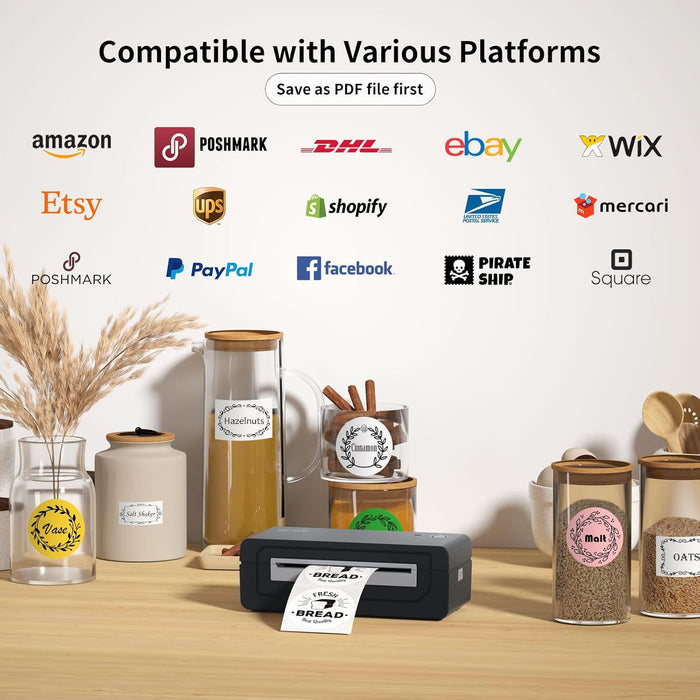 Gloryang 668BT Bluetooth Thermal Shipping Label Printer