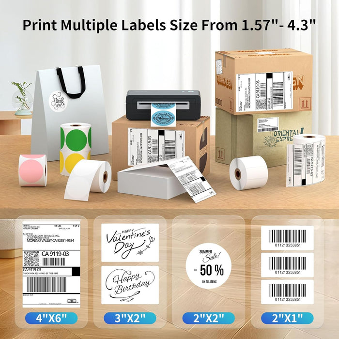 Gloryang 668BT Bluetooth Thermal Shipping Label Printer