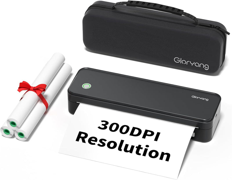 Gloryang PD-A4 PRO 300DPI Bluetooth Portable Inkless Thermal Printer