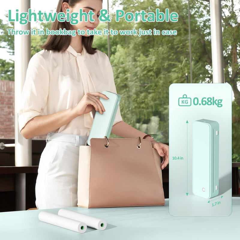 Gloryang PD-A4 Wireless Portable Thermal Printer Green