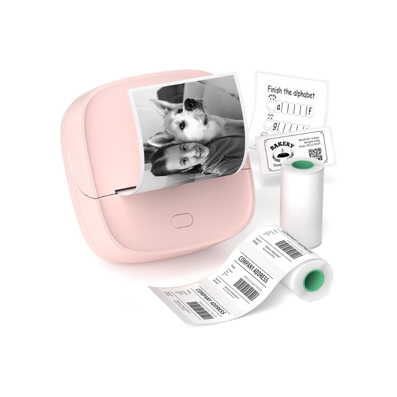 JD-23 Mini 2 Inch Thermal Sticker Printer Pink