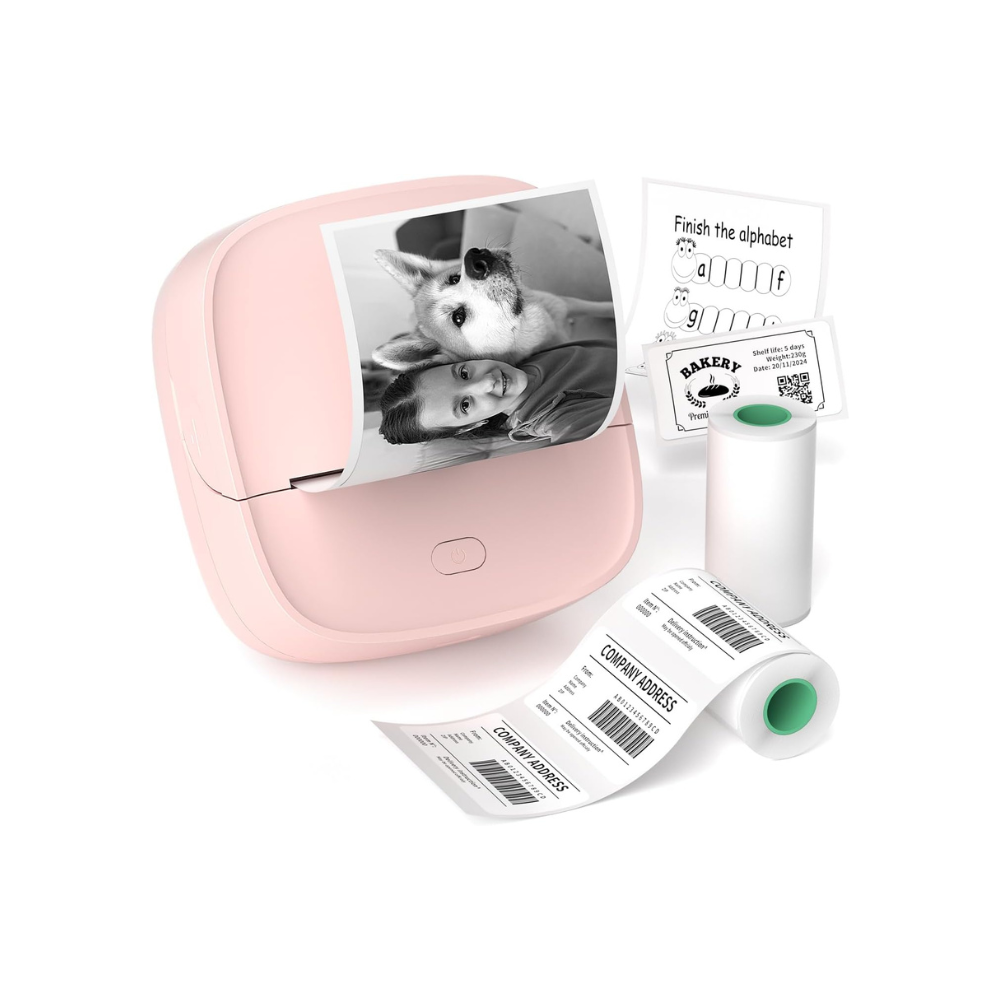 Gloryang JD-23 Mini 2 Inch Thermal Sticker Printer Pink