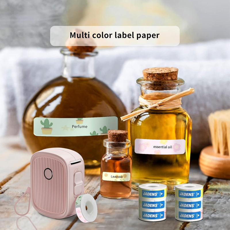 JADENS 12x40mm Cute Label Maker Gap Tape 3 Rolls
