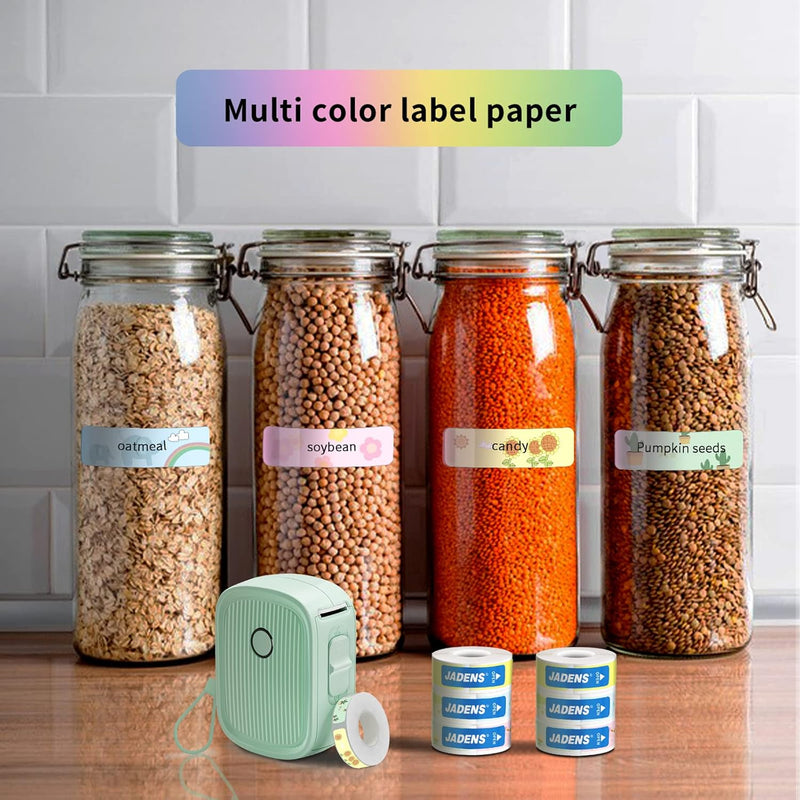 JADENS 12x40mm Cute Label Maker Gap Tape 3 Rolls