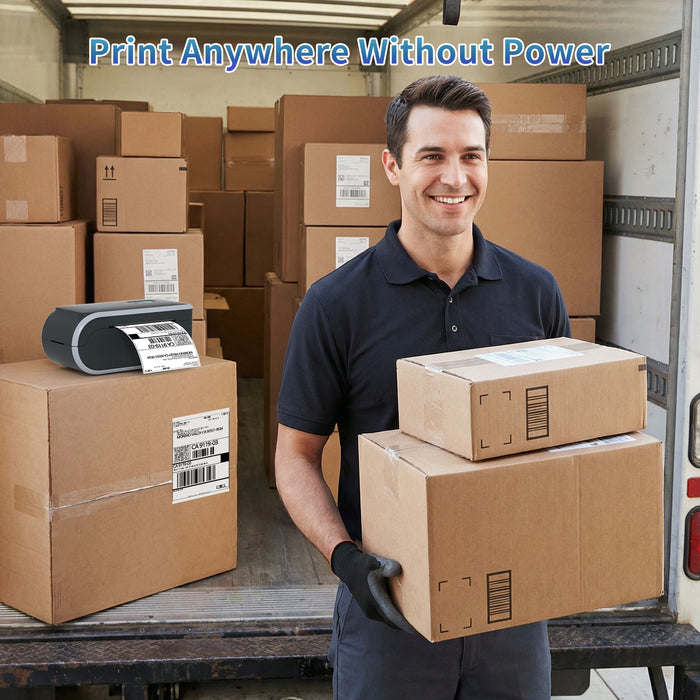 JADENS 568P Battery Powered Thermal Printer