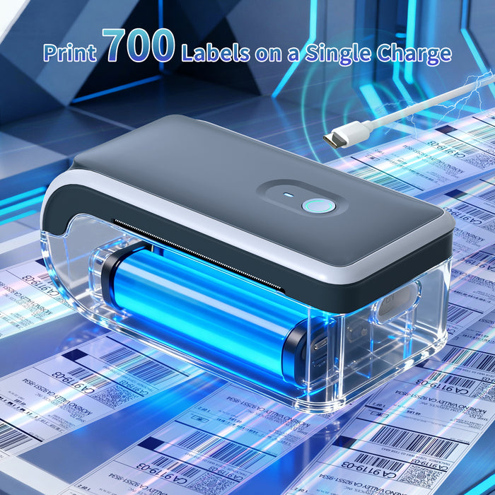 JADENS 568P Battery Powered Thermal Printer