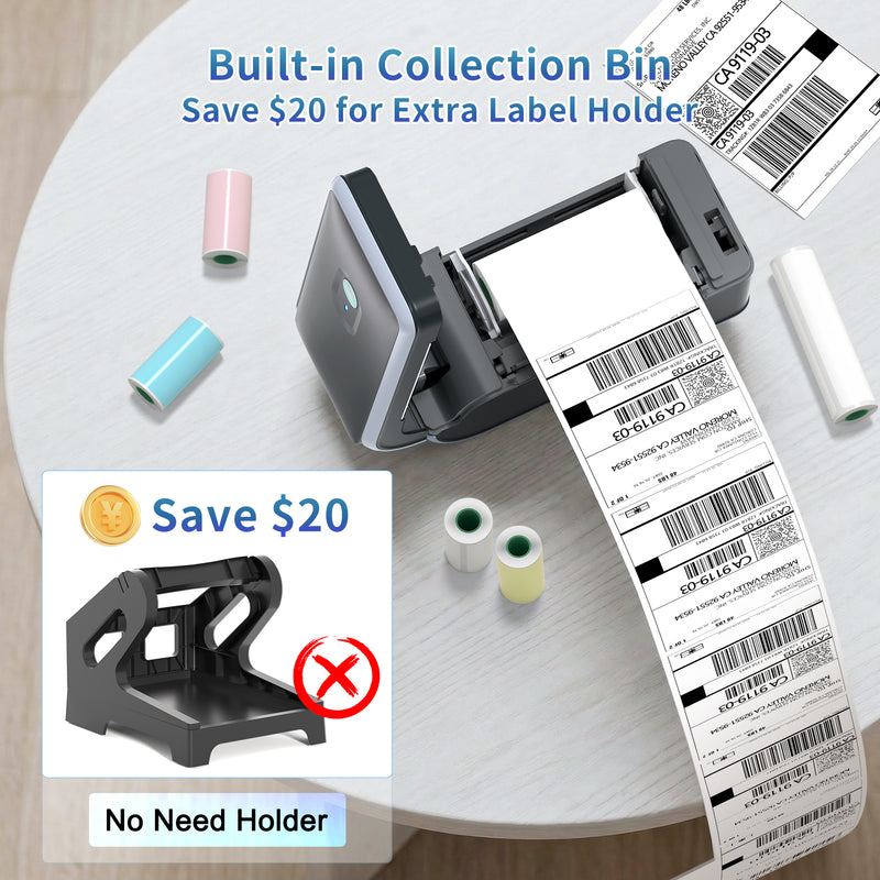 JADENS 568P Battery Powered Thermal Printer