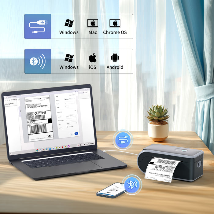 JADENS 568P Battery Powered Thermal Printer