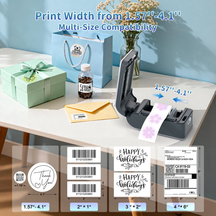 JADENS 568P Battery Powered Thermal Printer