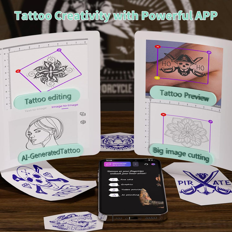 JADENS JD-116 Bluetooth Thermal Tattoo Stencil Printer
