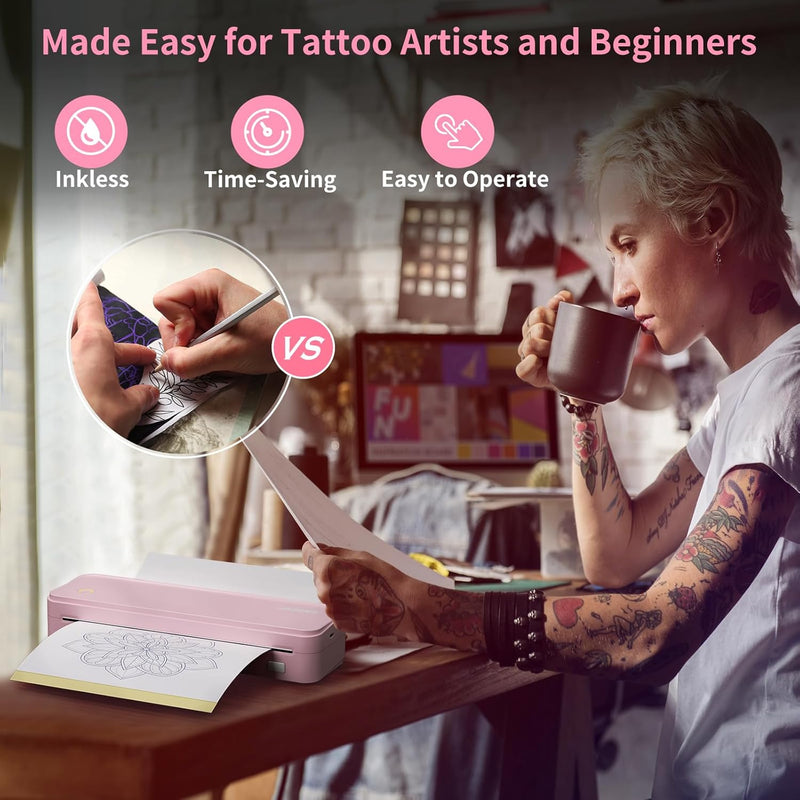 JADENS JD-116 Bluetooth Thermal Tattoo Stencil Printer