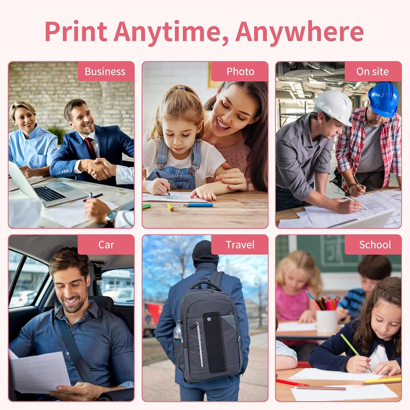 JADENS PD-A4 Pro 300DPI  Wireless Thermal Portable Printer