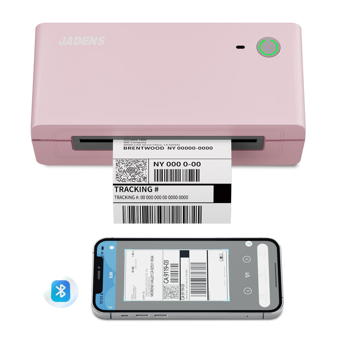 JADENS 668BT Bluetooth Wireless Thermal  Shipping Label Printer Live Sale