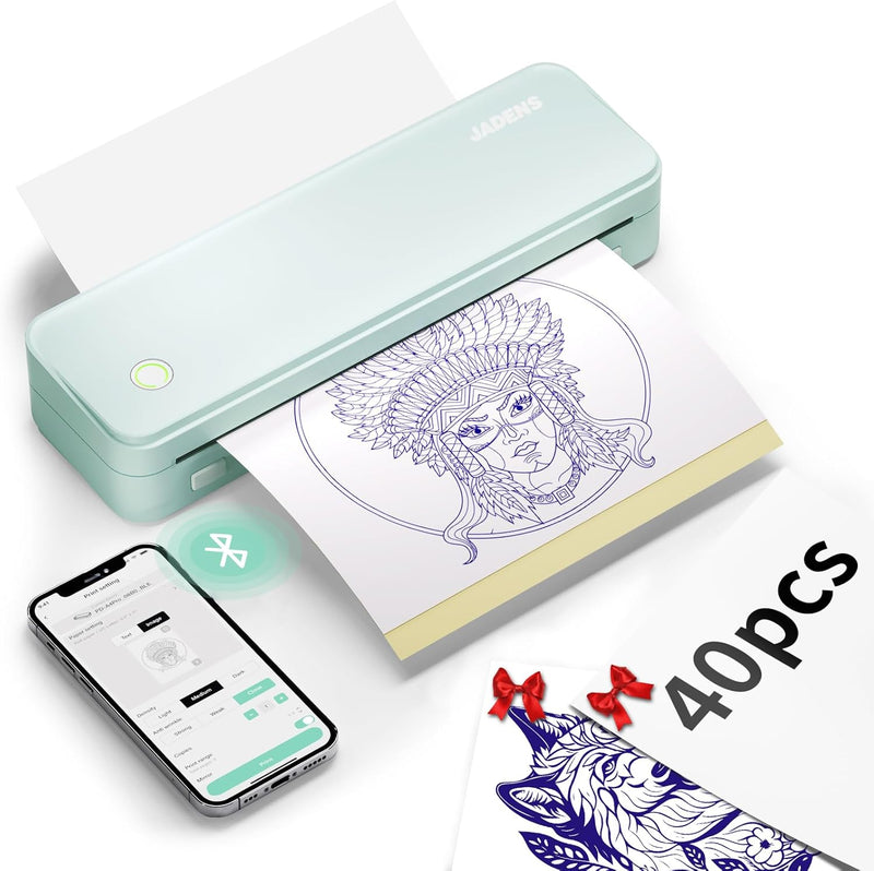 JADENS JD-116 Bluetooth Thermal Tattoo Stencil Printer