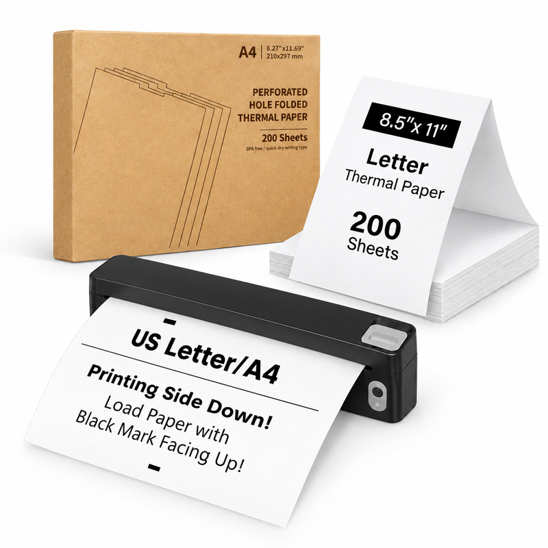 JADENS JD166 Next-Generation World's Smallest Inkless Portable Printer