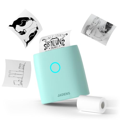 JADENS JD-21 Mini Sticker Printer-2 Inch Bluetooth Thermal Pocket Printer