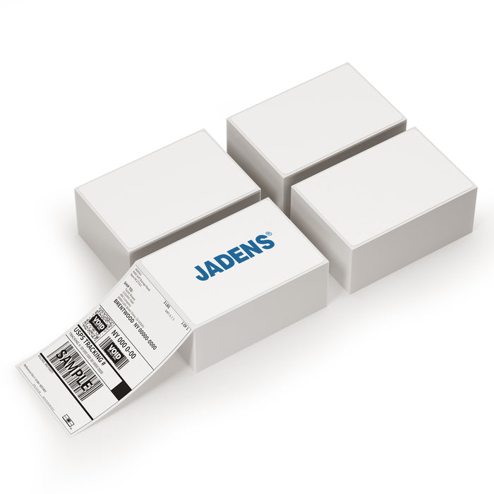 JADENS 4x6" Shipping Labels - FanFold (500 Labels)