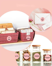 Jadens Round Sticker Label Sticky envelopes small jars cosmetic boxes