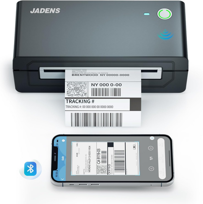 JADENS 668BT Bluetooth Wireless Thermal  Shipping Label Printer