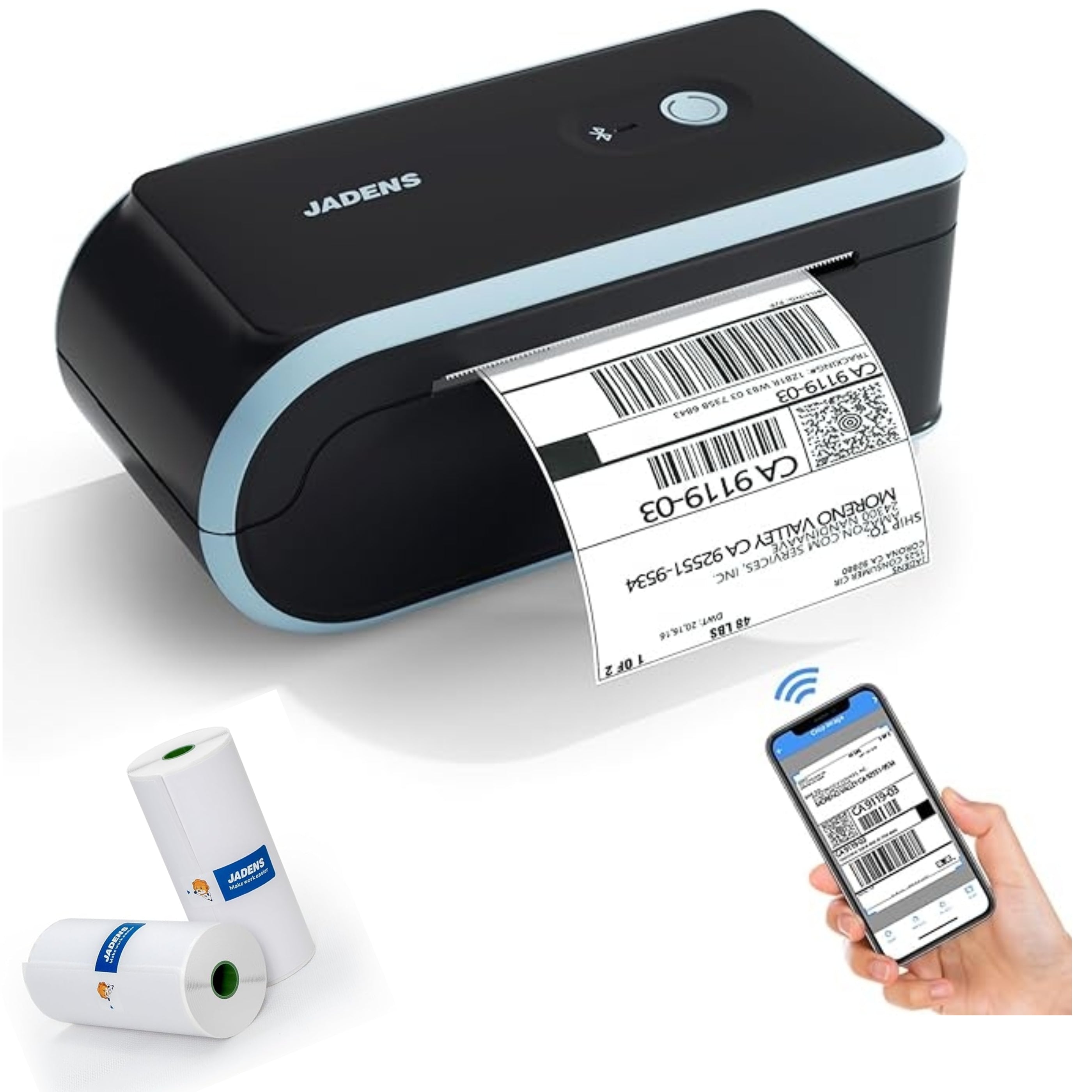 JADENS C10 Bluetooth Thermal Shipping Label Printer