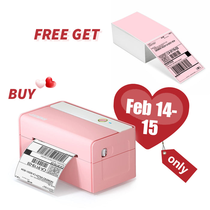 JADENS 468BT Inkless Thermal Shipping Labels Printer Valentine Gift