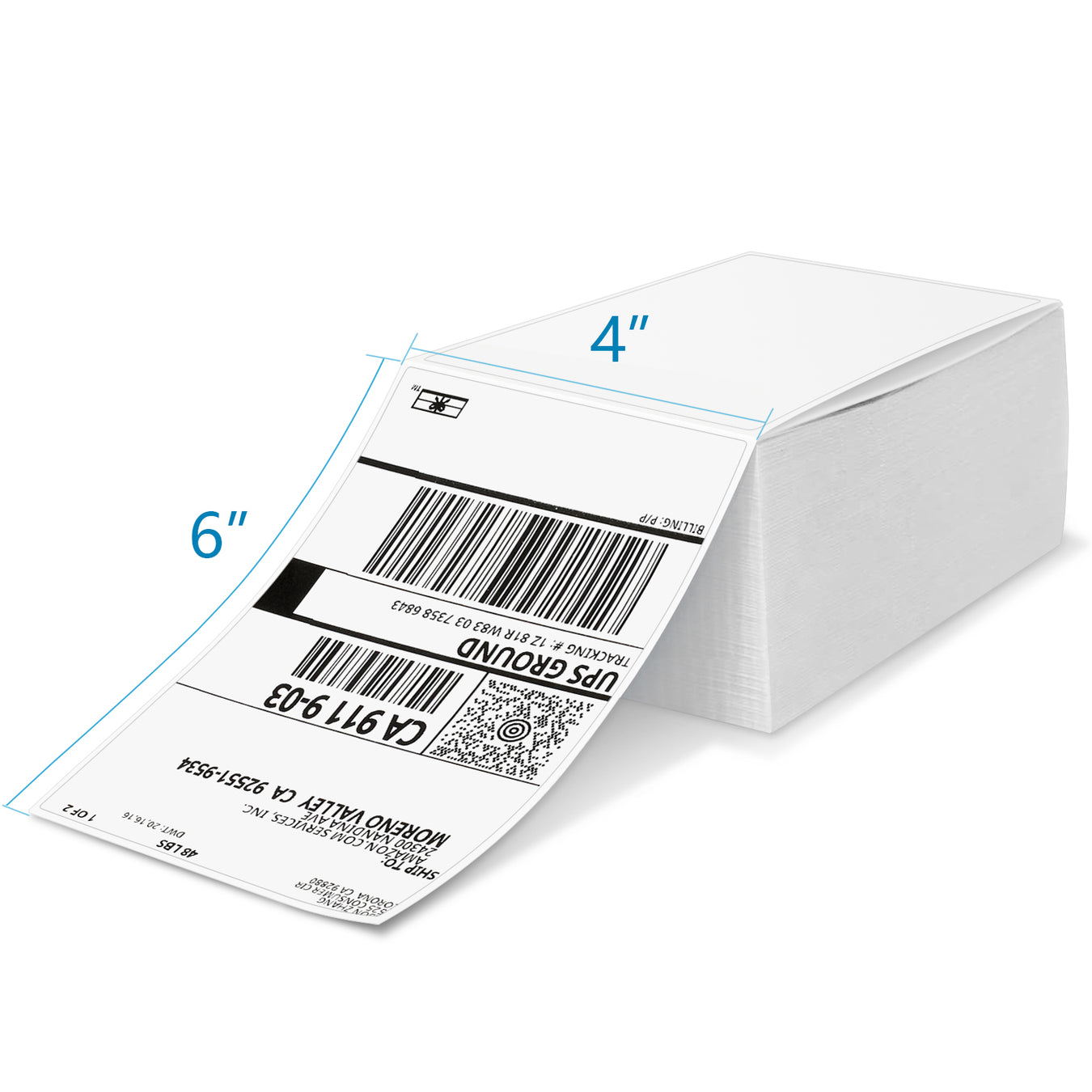 Shipping Label 4x6 inch for Bluetooth shipping label