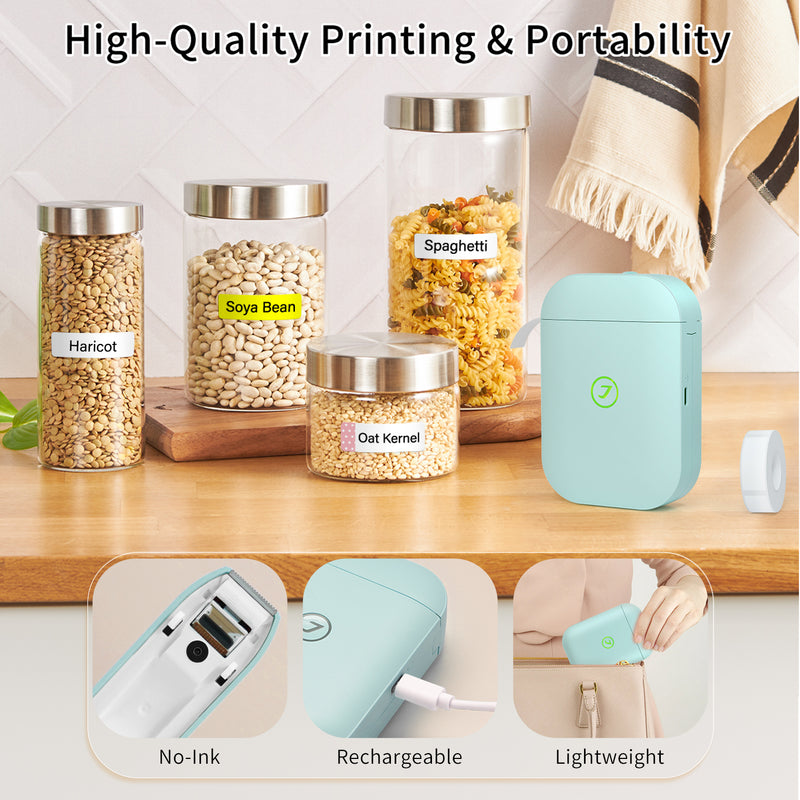JADENS JD-11 Bluetooth Home Thermal Label Maker Printer