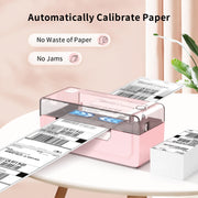 Shipping label printer 268bt pink automaticall calibrate paper