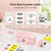 Shipping label printer 268bt pink print more custom labels