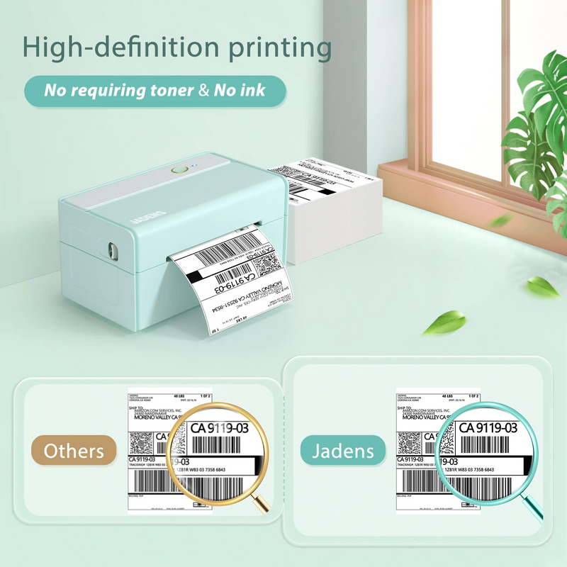 JADENS 468BT Inkless Thermal Shipping Labels Printer