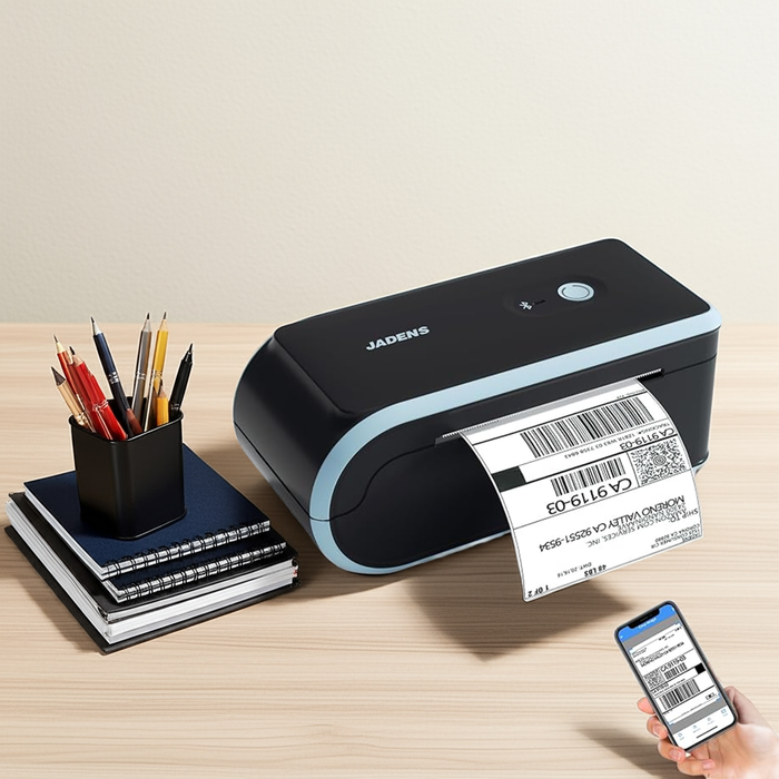 JADENS C10 Bluetooth Thermal Shipping Label Printer