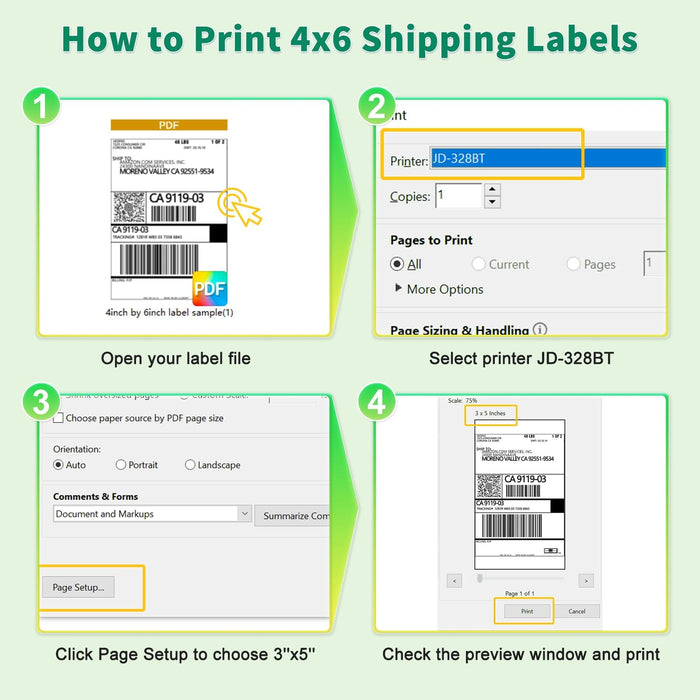 How to Print 4x6 Shipping Labels