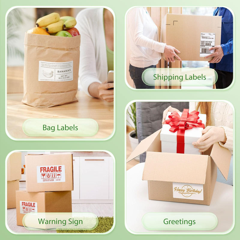 JADENS 3x5 Inch Thermal Shipping Labels for Labelling Printer