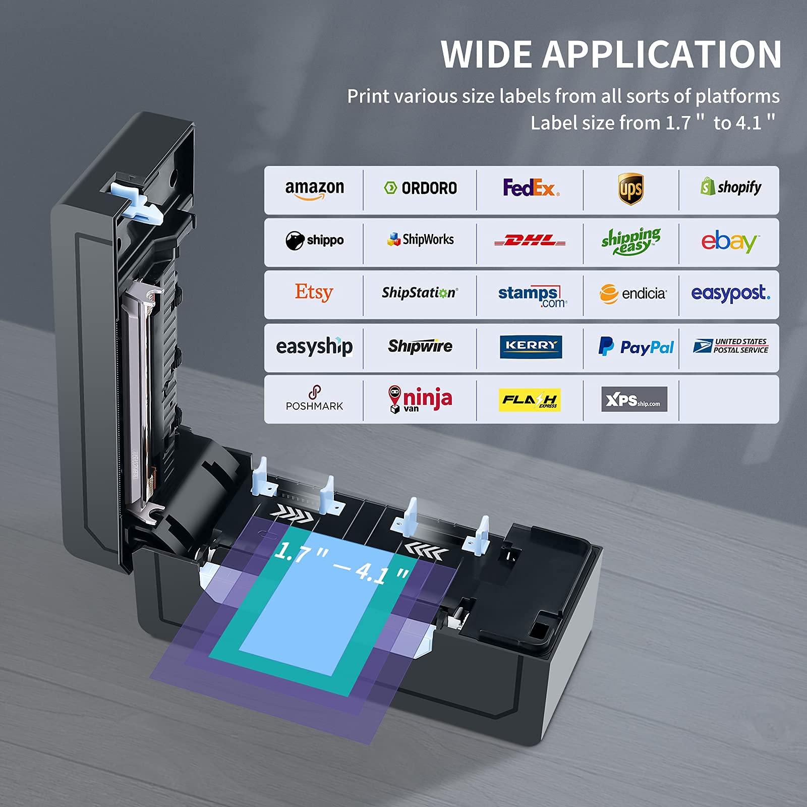 Free Printer with Your Purchase of 12 Rolls/Stacks of Thermal Labels ...