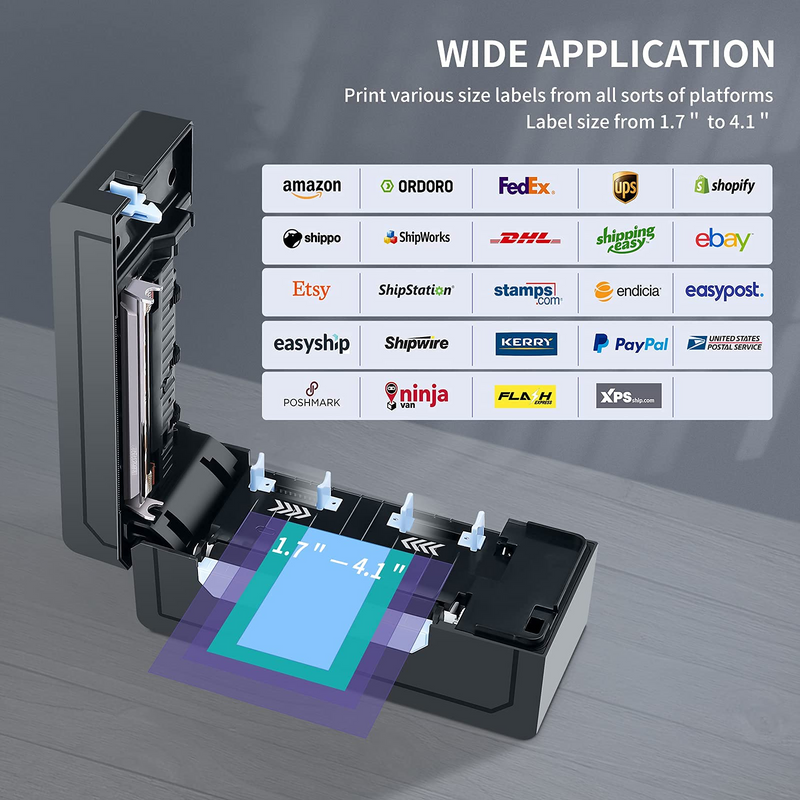 Free Printer with Your Purchase of 12 Rolls/Stacks of Thermal Labels