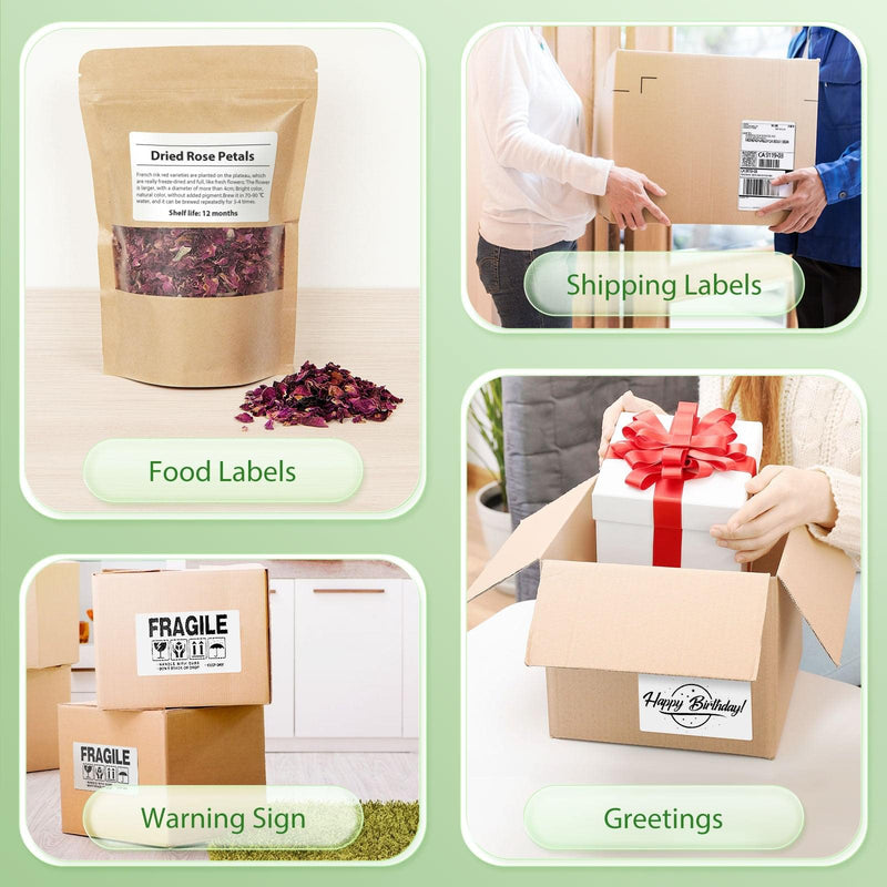 JADENS 3x5 Inch Thermal Shipping Labels for Labelling Printer
