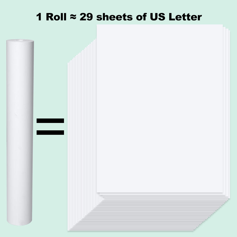 JADENS 4 Rolls A4 Long-lasting Thermal Paper for Portable Printer