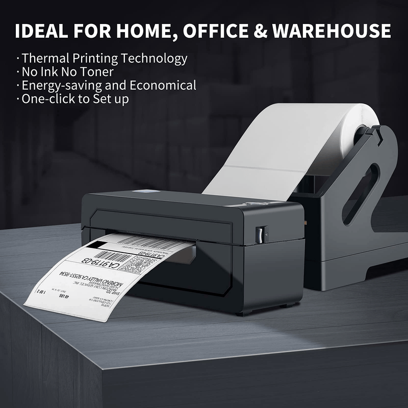 Bluetooth Shipping Label Printer 268BT with jadens holder