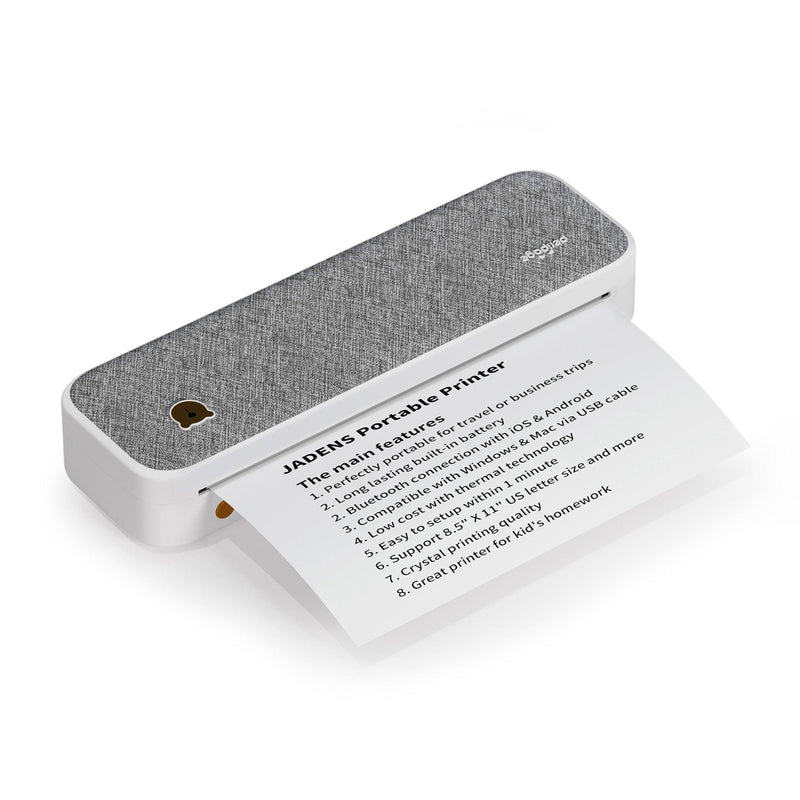 JADENS A40 Portable Thermal Printer Supports US Letter