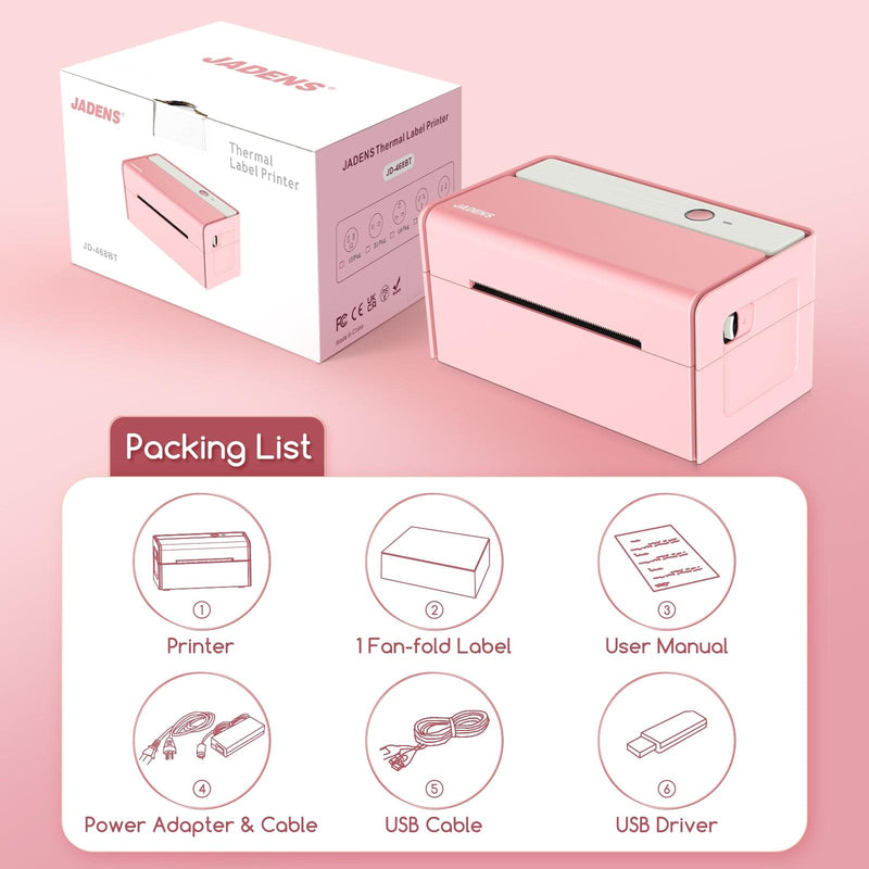 Shipping Label Printer 468bt Bluetooth Printer Package List