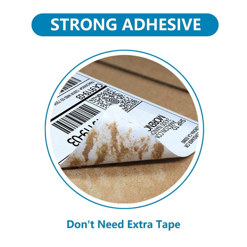 JADENS 4x6" Shipping Labels - FanFold (500 Labels)